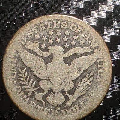 1914-S Barber Quarter Key Date San Francisco - additional view