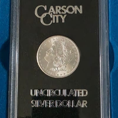 1884 CC Morgan Silver Dollar Uncirculated GSA