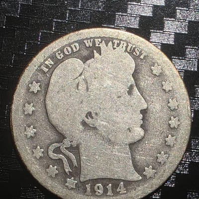 1914-S Barber Quarter Key Date San Francisco