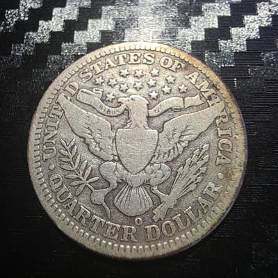 3 Coin Lot - 1908-D 1908-O 1909 Barber Quarters  - additional view