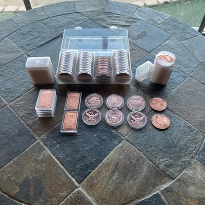 1oz Copper Rounds & Bars