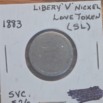 Liberty V Nickel Love Token SL