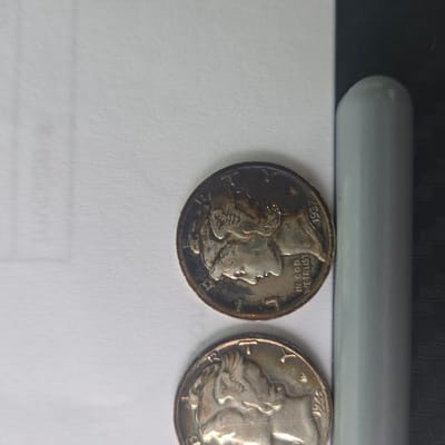 Set of 5 Mercury Dime Coins (cleaned) - additional view