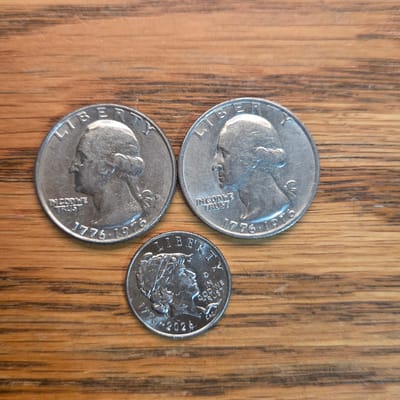 Bicentennial Quarters P & D with new 250th anniver
