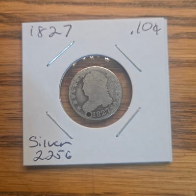 1827 Capped Bust Silver Dime