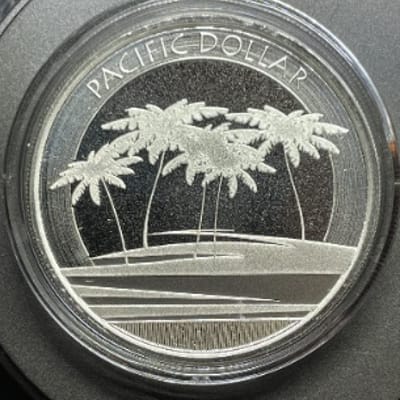 2018 Fiji pacific dollar 1oz silver coin palm tree