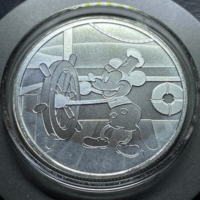 1ozt 999 Silver round - 1928 Steamboat Willie 