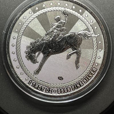 1 oz Scottsdale Cowboy .9999 Silver Round buffalo 