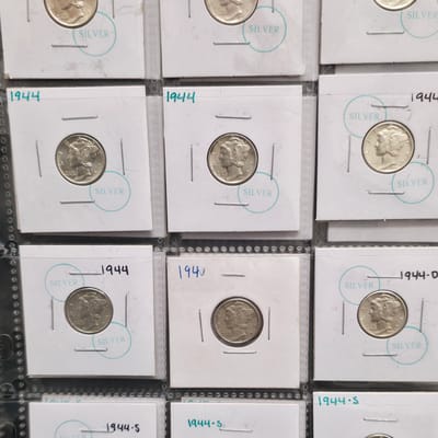 Mercury dimes  - additional view