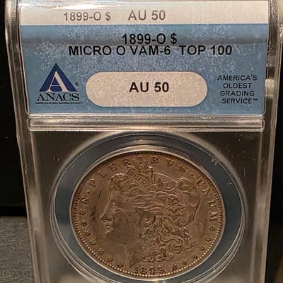 1899-O Morgan Silver Dollar VAM-6 Micor-o