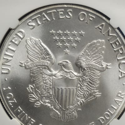 1986-S Silver Eagle MS69 Ultra Breaks - additional view