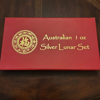 Perth Mint Lunar Silver 1 0z coin set. 12 coins!