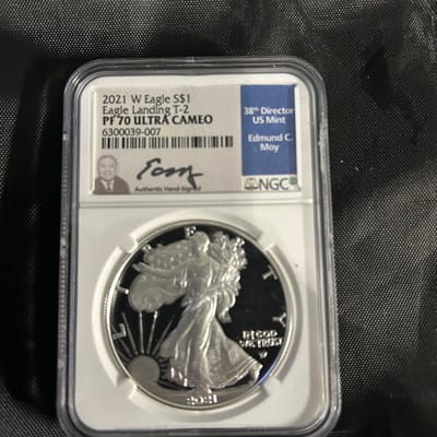 (2) 1 oz Silver Eagles PF 70 Ultra Cameo 