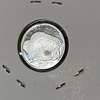 1/10 oz Silver Buffalo Round - additional view