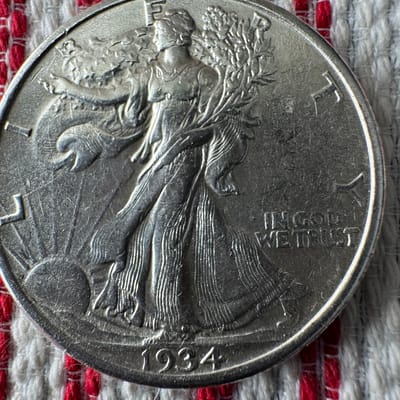 1934 Walking Liberty Silver Half Dollar