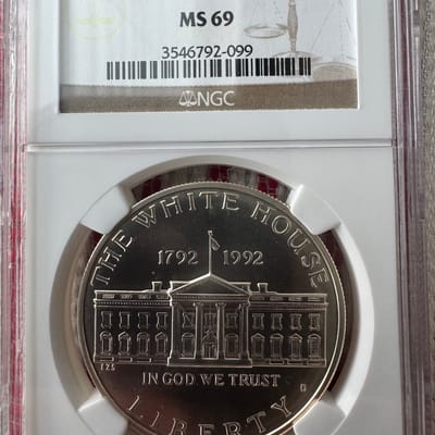 1992-D White House Bicentennial Modern Silver Comm