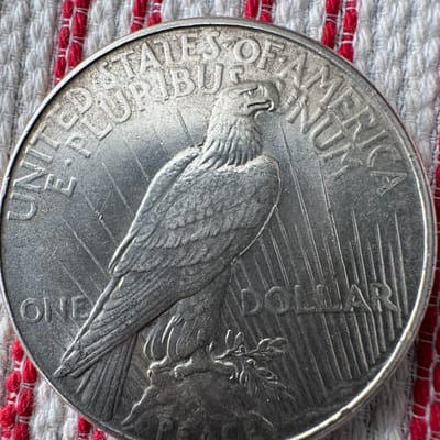 1934 Peace Dollar Uncirculated  - additional view