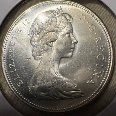 1967 Canada Silver Dollar AU - additional view