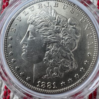 1881 O Mint State Morgan Silver Dollar