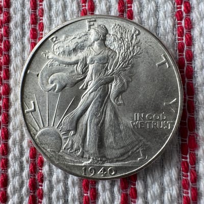 1940 Silver Walking Liberty Uncirculated 