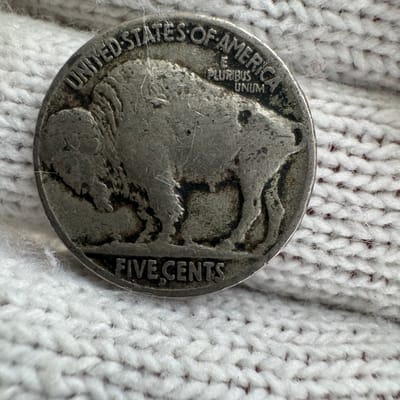 1916 D Buffalo Five Cents - additional view