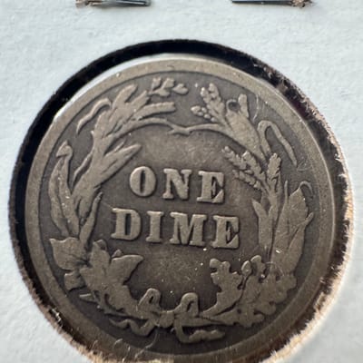 1913 & 1914 Barber Dime - additional view