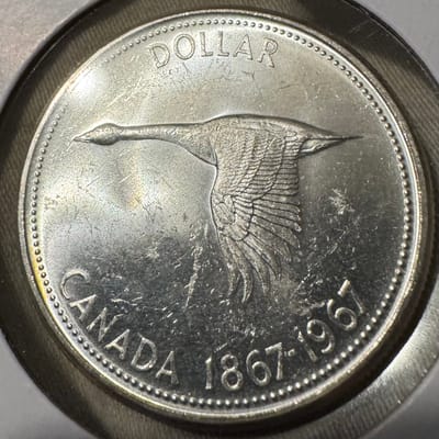 1967 Canada Silver Dollar AU
