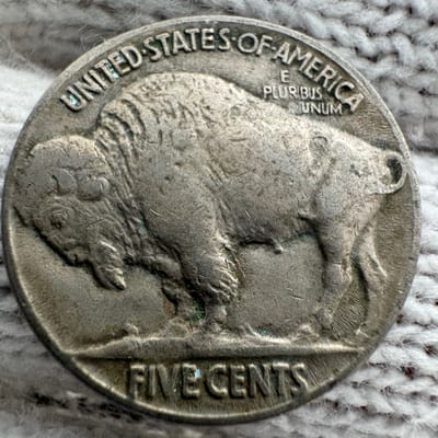 1919 Buffalo Five Cents - additional view