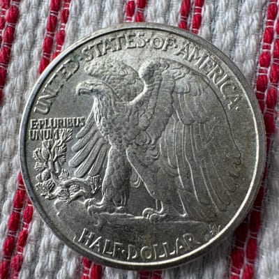 1940 Silver Walking Liberty Uncirculated  - additional view