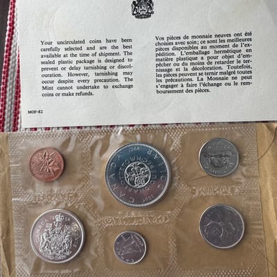 1964 Canada Proof Like Silver Coin Set 1.11 ASW