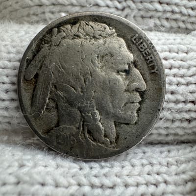 1916 D Buffalo Five Cents