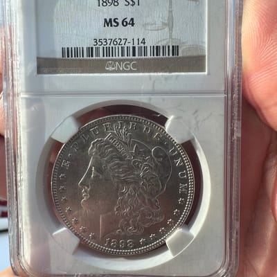 1898 MS 64 Morgan Silver Dollar