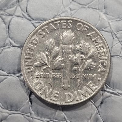 1946 S Roosevelt Silver Dime Circulated 10c - additional view