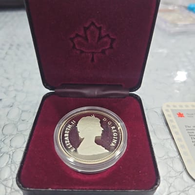1987 ROYAL CANADIAN MINT PROOF SILVER DOLLAR CASE 