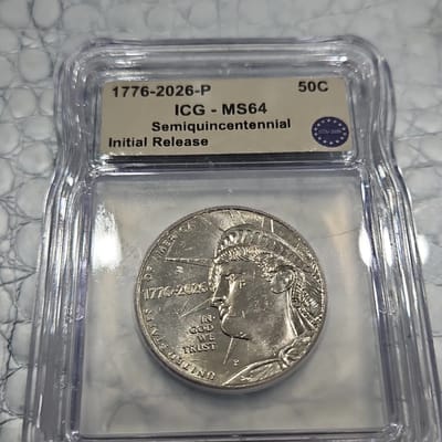 Share 2026 P Semiquincentennial Liberty Half Dolla