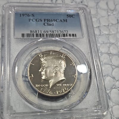 1976-S Kennedy Half Dollar CLAD PR69 CAM PCGS