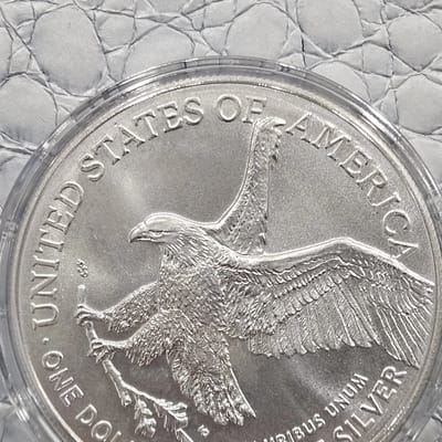Share 2024 1 oz American Silver Eagle Coin capsule - additional view