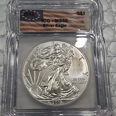 2013 American Silver Eagle MS69 ICG