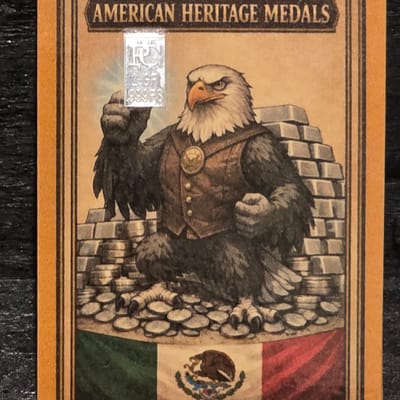 Custom 1 Grain .999 Silver Bullion Card Example