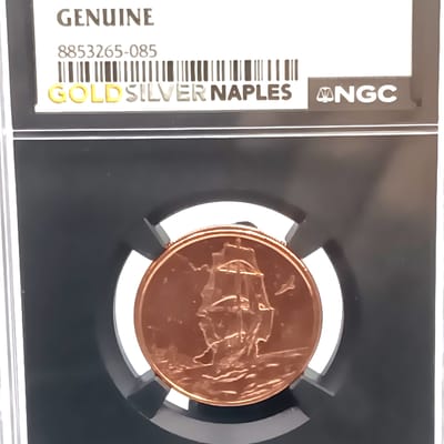 2025 Ascension 25C Sailing Ship 1/4 oz .999 Copper