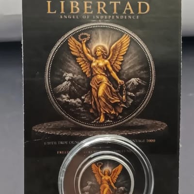 1/10 oz Libertad Angel of Independence Colorized