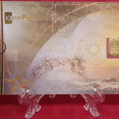 Nadir Karatbar 0.1 Gram .9999 Fine 24k Gold Bar