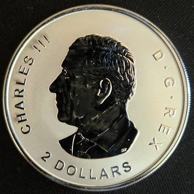2024 Canada $2 Red Fox 3/4oz reverse proof Silver  - additional view