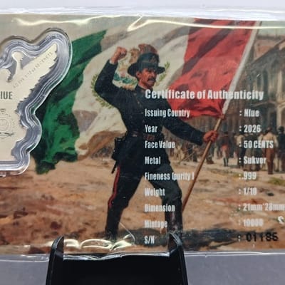 2026 Niue Libertad Angel of Independence 1/10 oz  - additional view