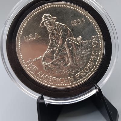 1984 Engelhard Prospector 1 oz .999 fine +1 Copper