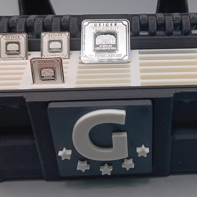 3x 1g & 1x 5g Silver Bars W/Geiger Tactical Case 