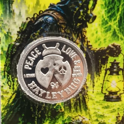 HAYLEYBUG MINT -TOXIC RECKONING 1 Gram Silver Card