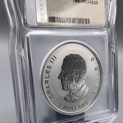 2024 Canada $2 Red Fox 3/4oz reverse proof Silver  - additional view