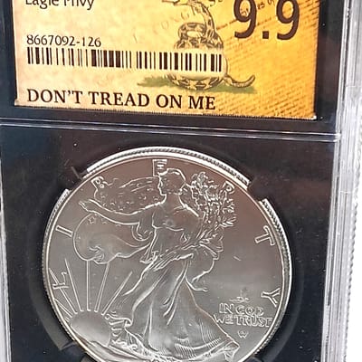 2025- American Silver Eagle Eagle Privy Mark NGCX
