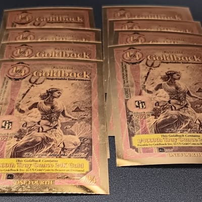 2026 Lot of (8) 1/4 Florida Alpha GoldBacks -